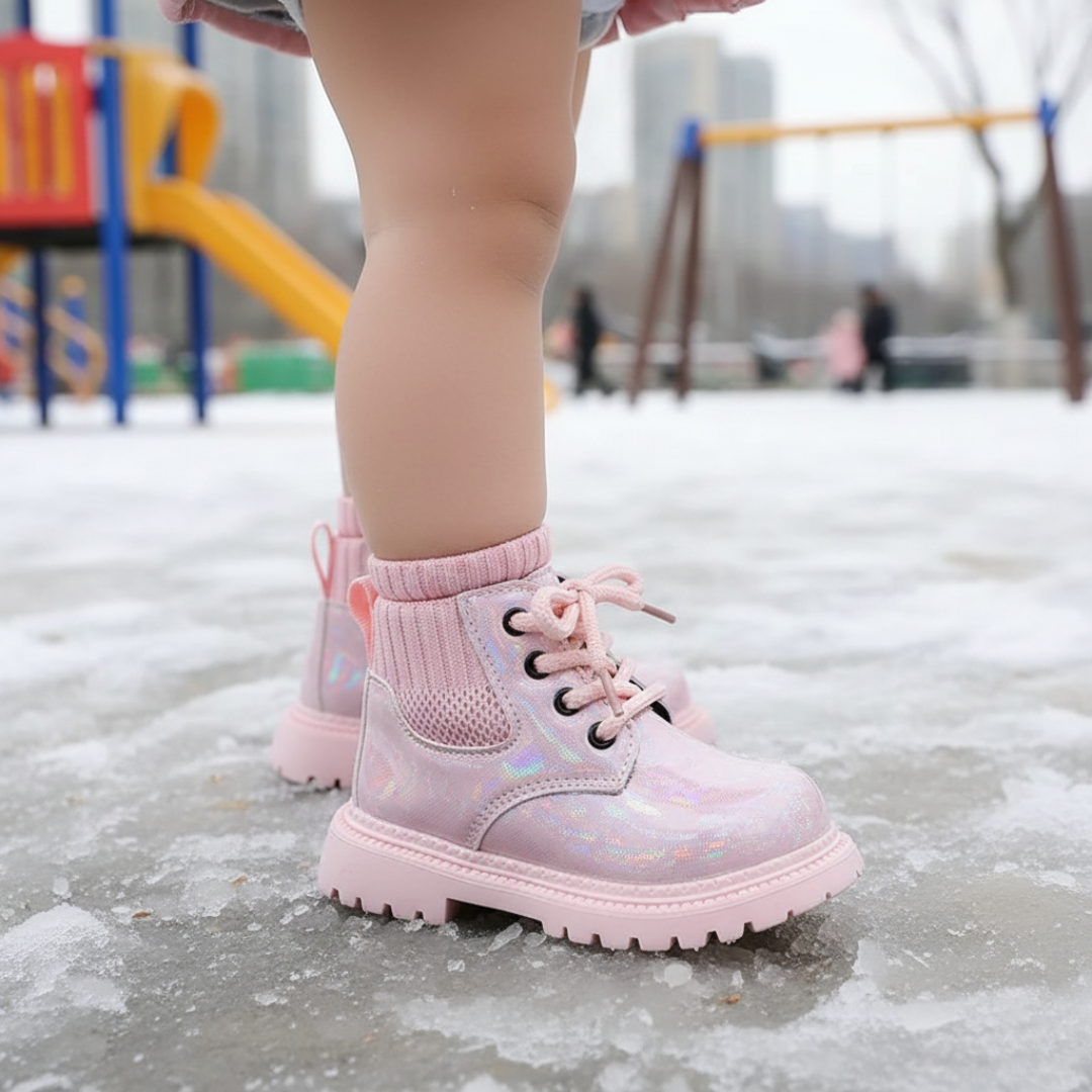 Baby Waterproof Boots – PuddleTrek Children’s Ankle Shoes with Soft Sole