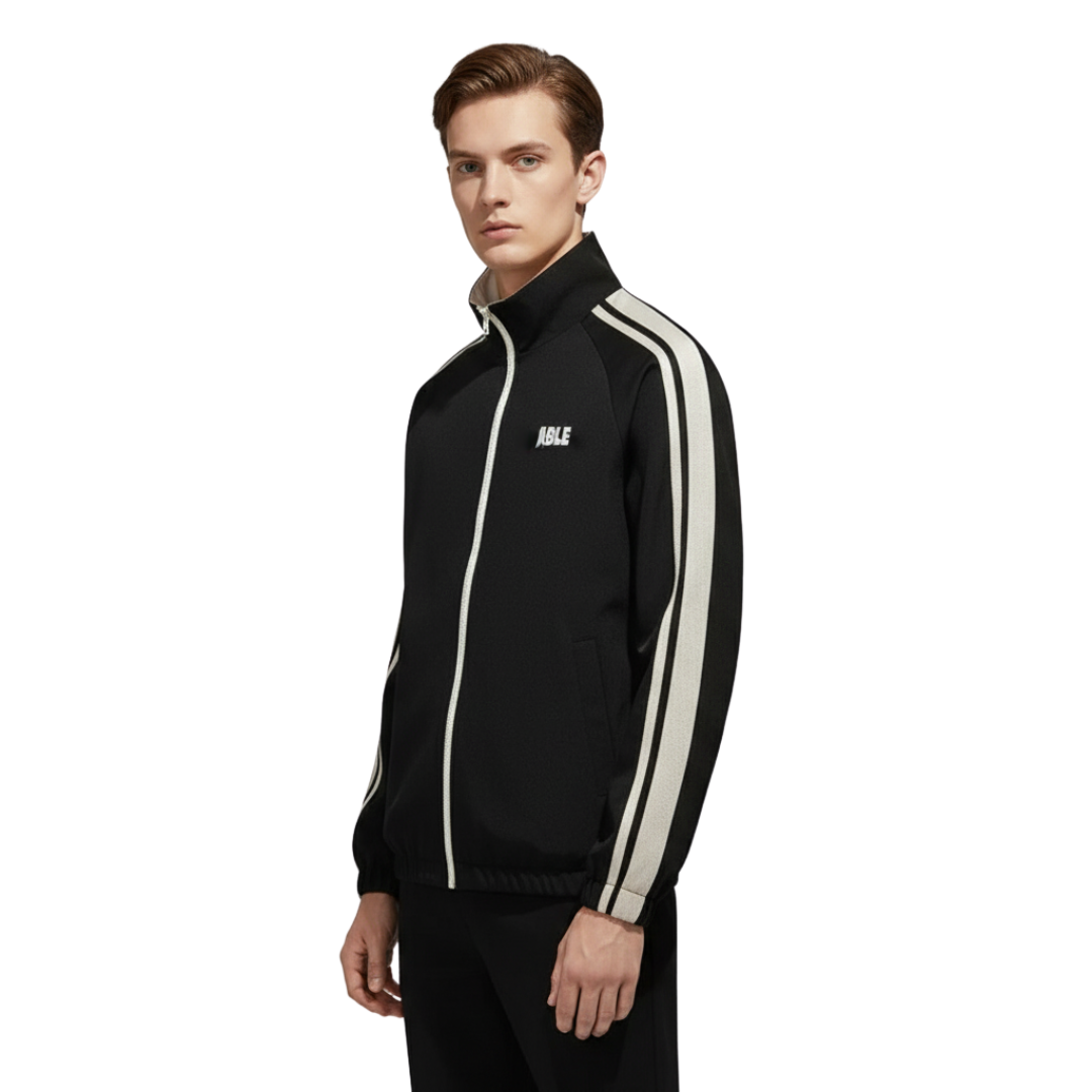 Unisex Windproof Reversible Track Jacket – Zip-Up Shell