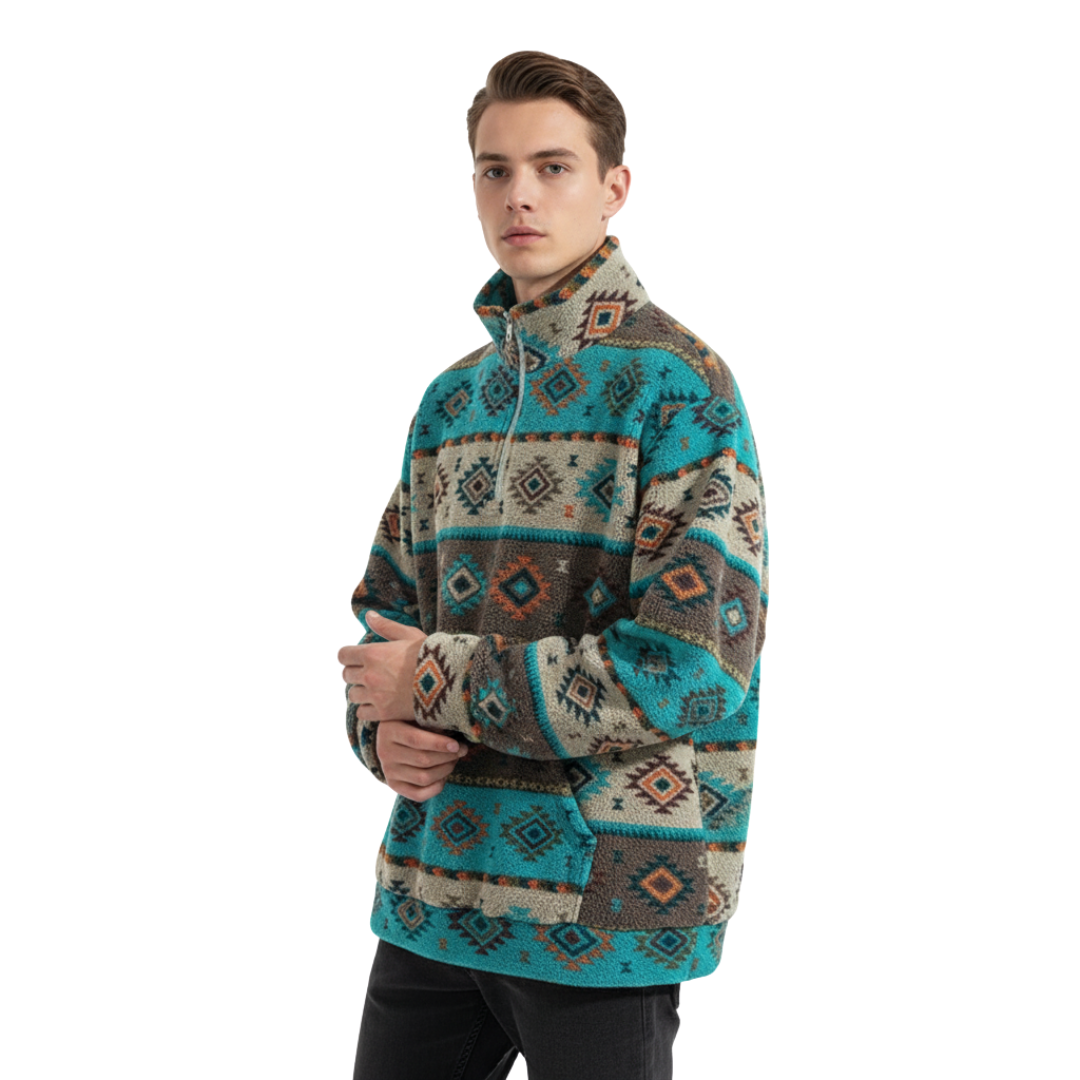 Men’s Half-Zip Fleece Pullover – Sweatshirt