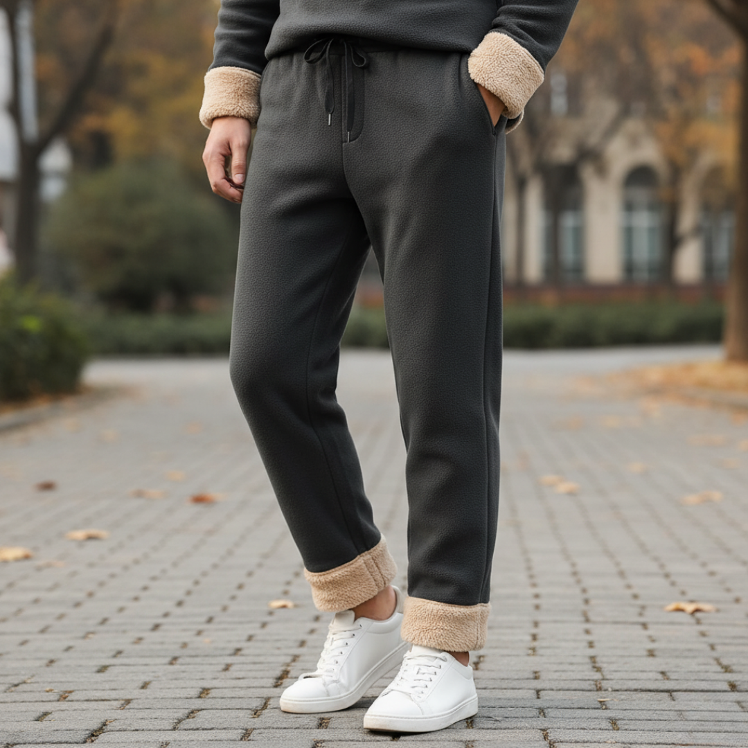 Fleece Joggers – ThermoSoft Unisex Winter Trousers with Warm Lining
