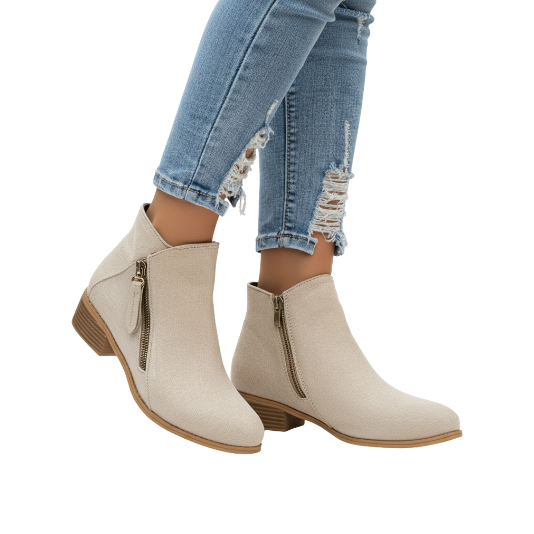 Women’s Beige Orthopaedic Ankle Boots