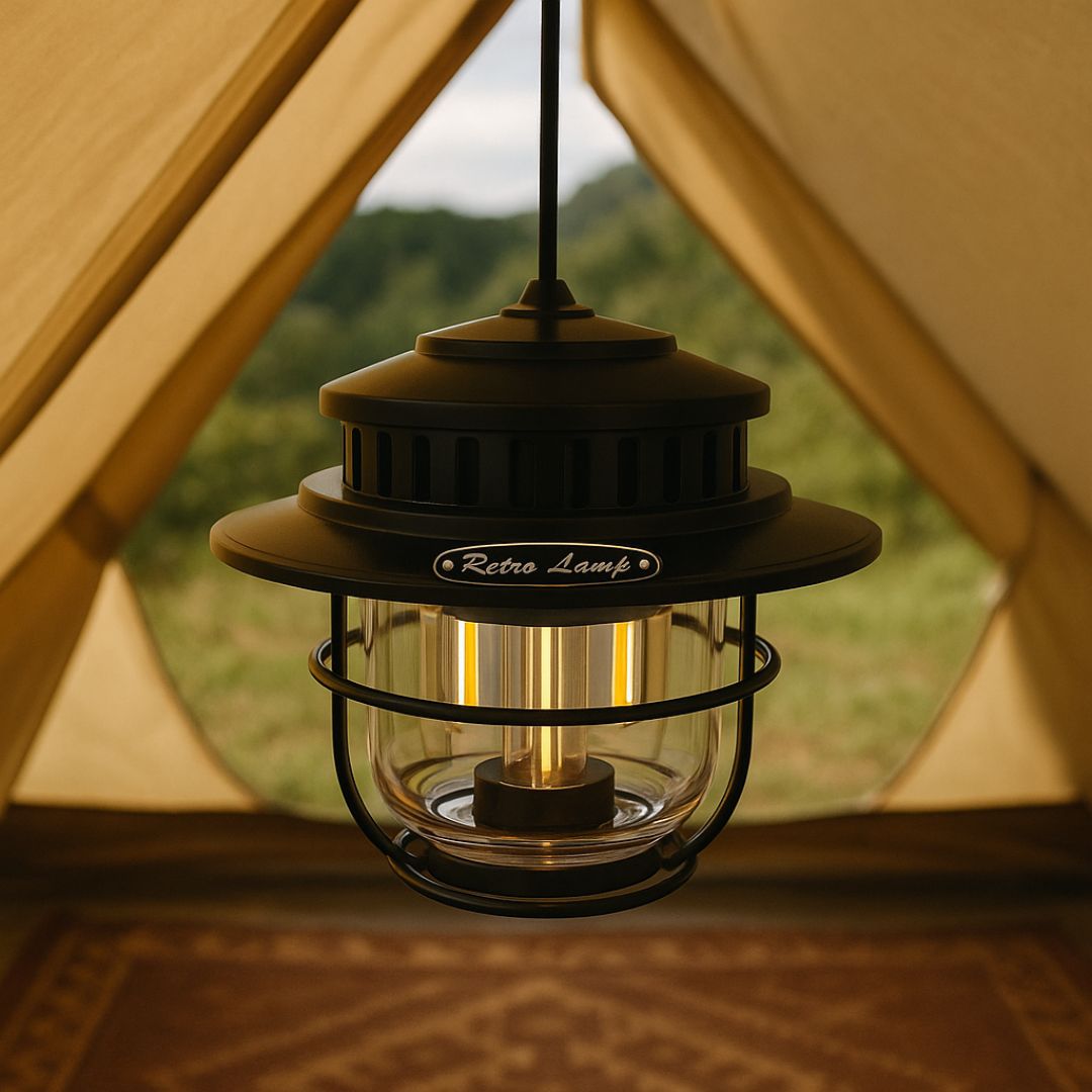 Dimmable LED Camping Lamp – LichtNest Retro