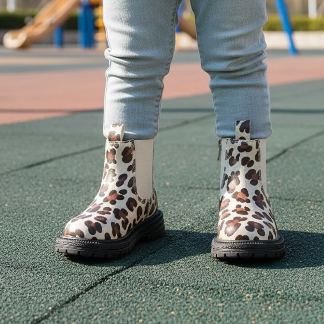 Baby Winter Shoes – WildPaw Children’s Leopard Ankle Boots
