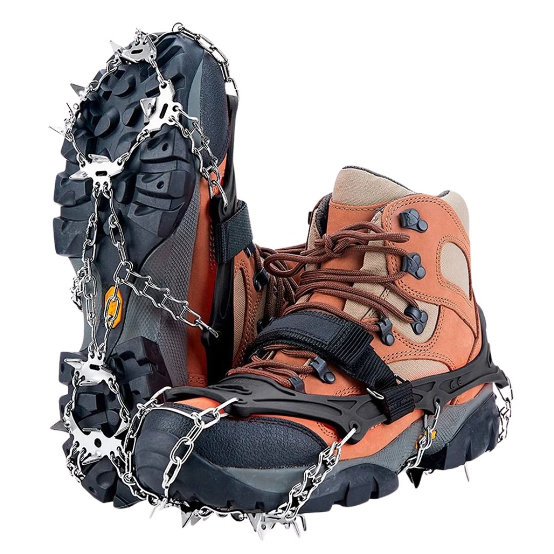 Anti-Slip Shoe Spikes – GripStark 19-Spikes Crampons