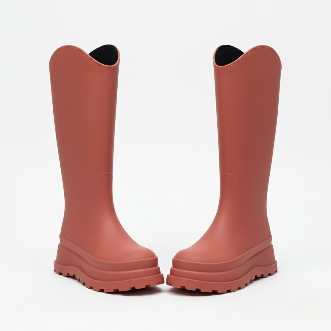 Women’s Waterproof Knee-High Rain Boots – Non-Slip Rubber Boots