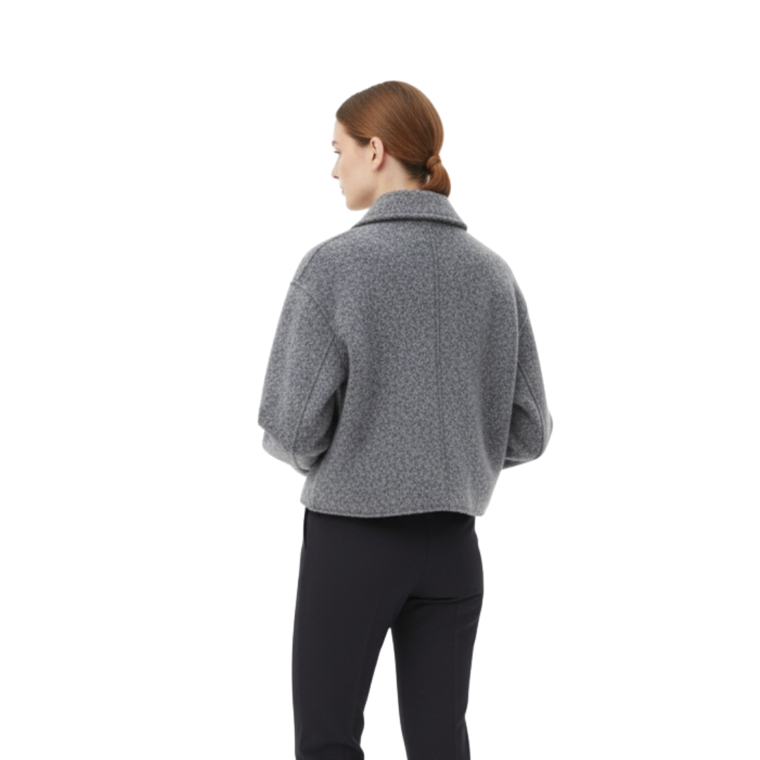 Women’s Zip-Up Fleece Jacket – Westmere SoftWool Pocket Coat