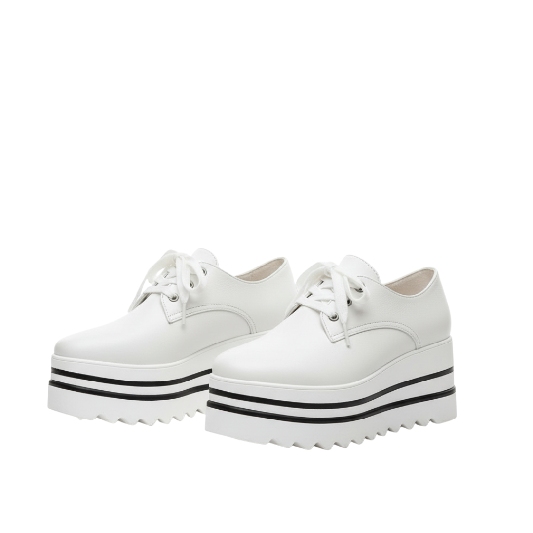 Women’s White Orthopaedic Platform Trainers