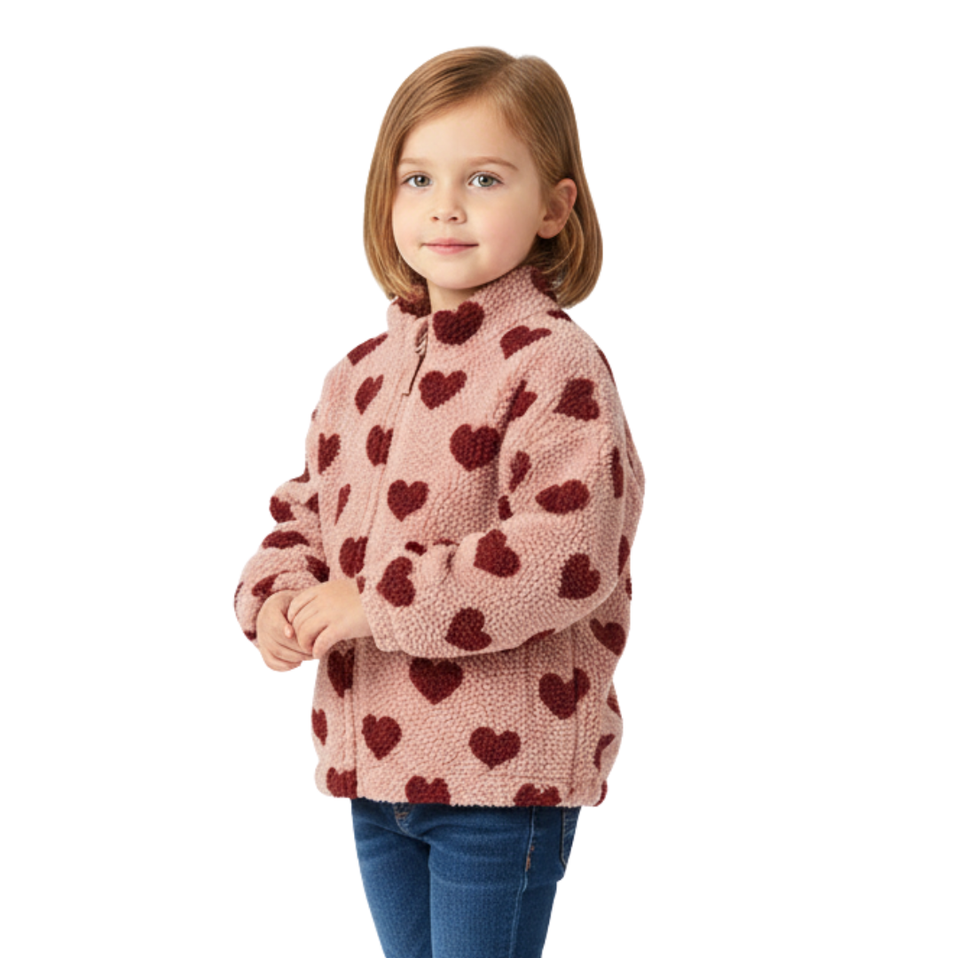 Baby & Toddler Warm Fleece Jacket – Soft Zip-Up Winter Coat
