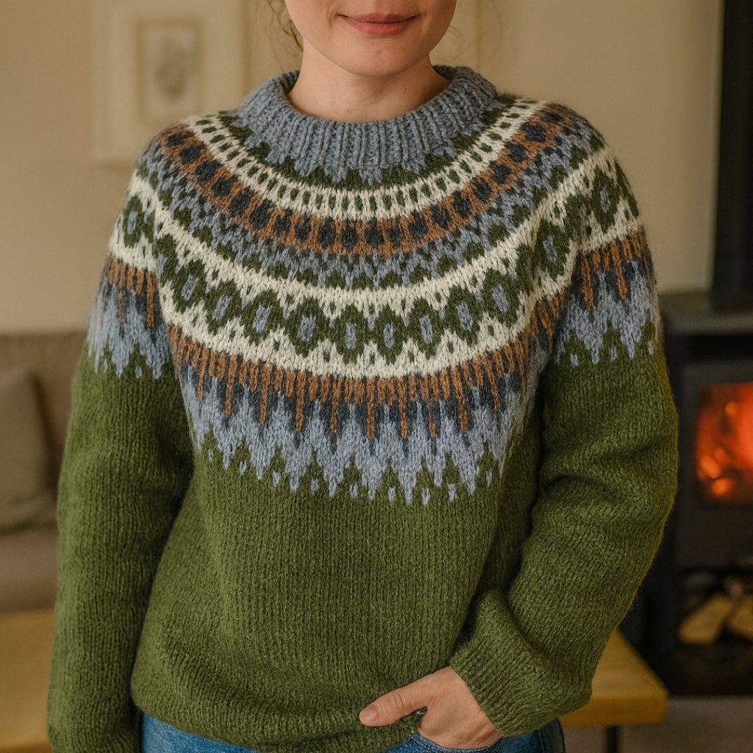 Nordic Knit Jumper – Snowfall Heritage Pullover