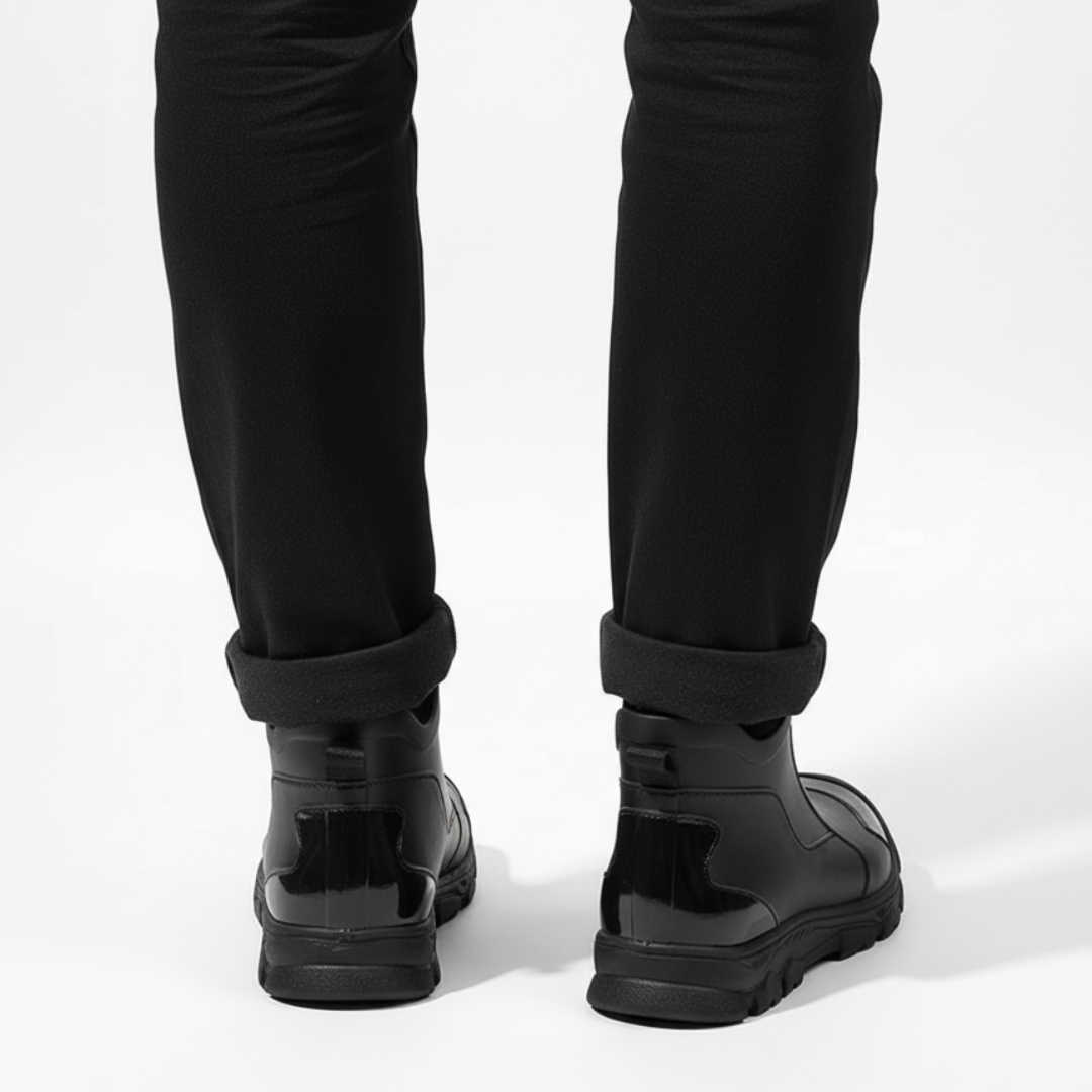 Rain Boots for Men – StormTrek Ankle-High Waterproof Work Boots