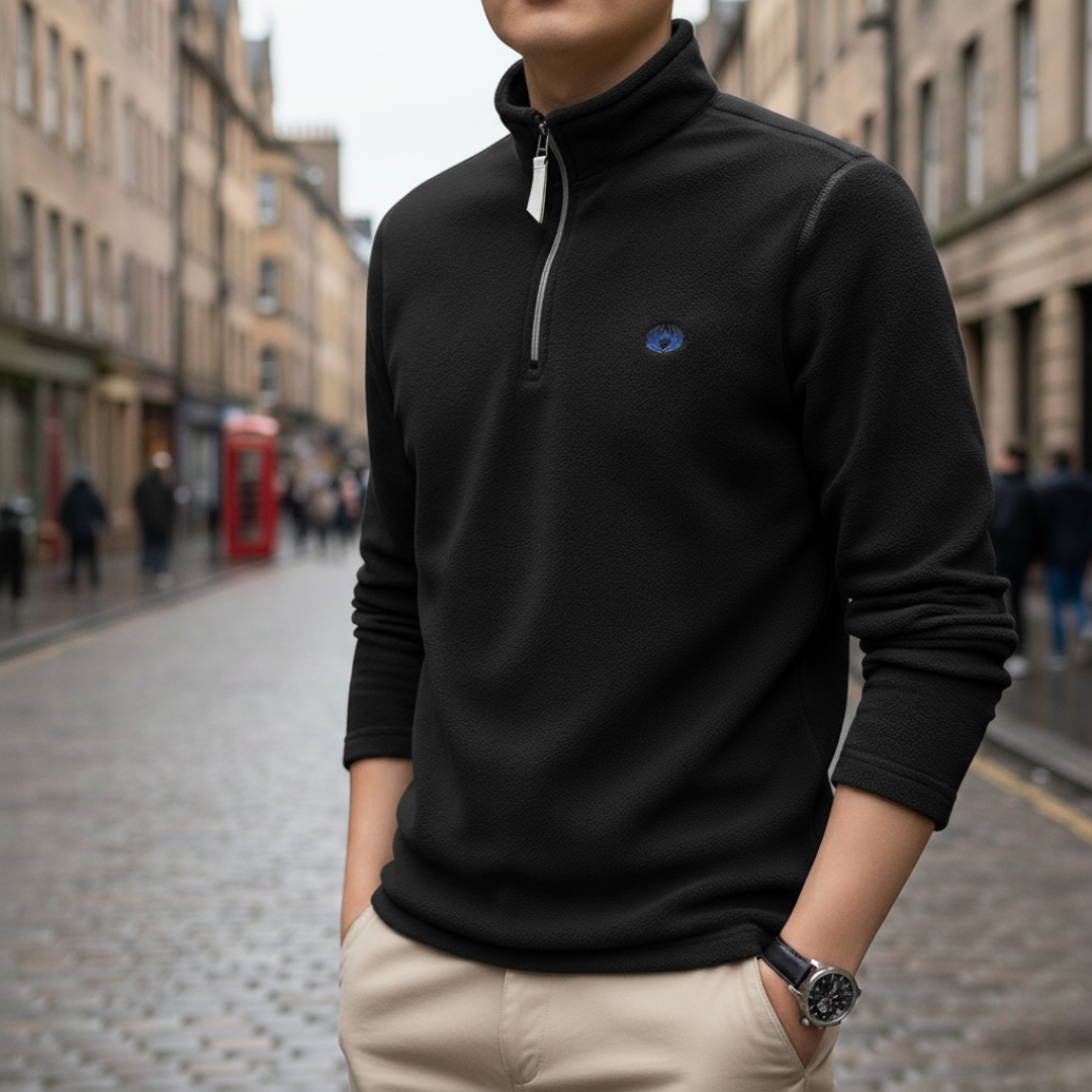 Half Zip Fleece for Men – NordicWool Pullover