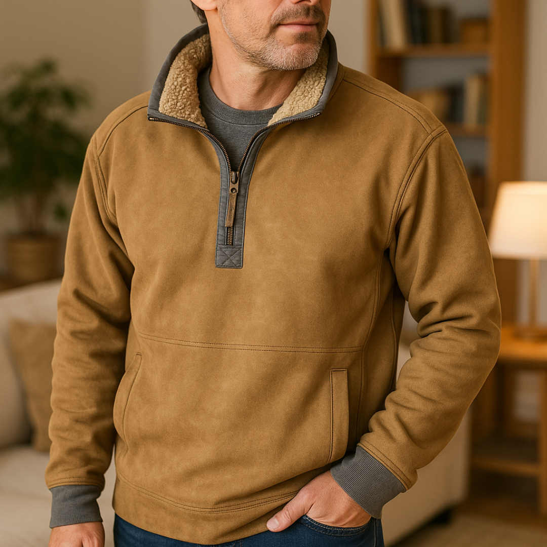Classic Fleece Quarter-Zip Sweater – Rivington Vest