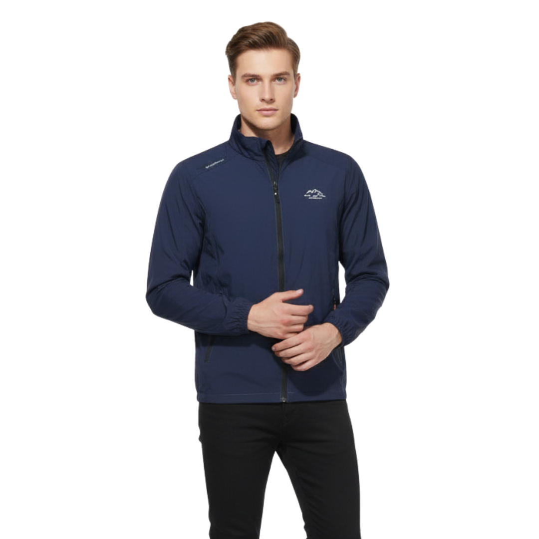 Men’s Lightweight UV-Protective Jacket – Windproof Summer Outdoor Windbreaker