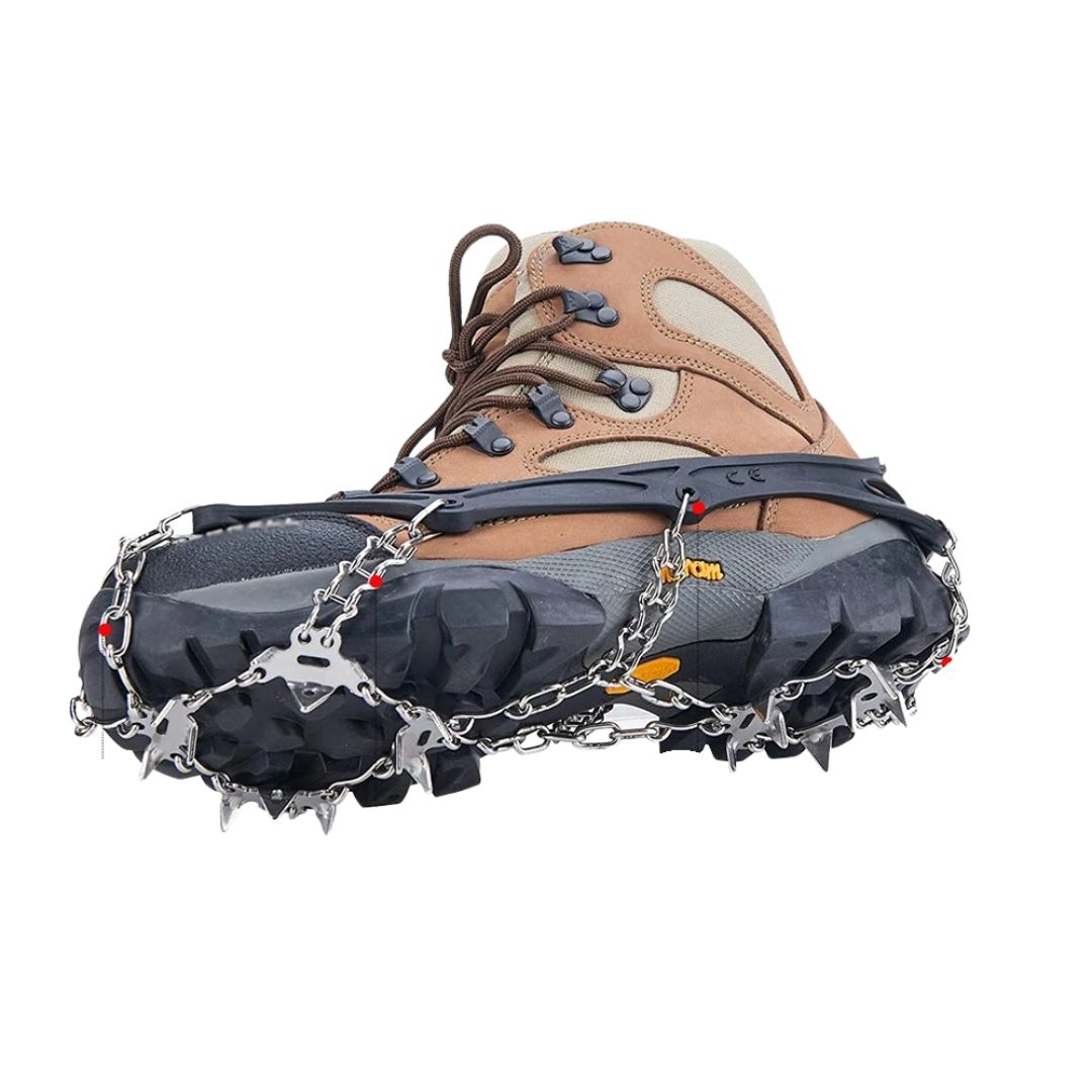 Anti-Slip Shoe Spikes – GripStark 19-Spikes Crampons