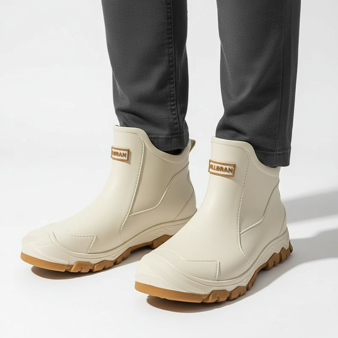 Rain Boots for Men – StormTrek Ankle-High Waterproof Work Boots