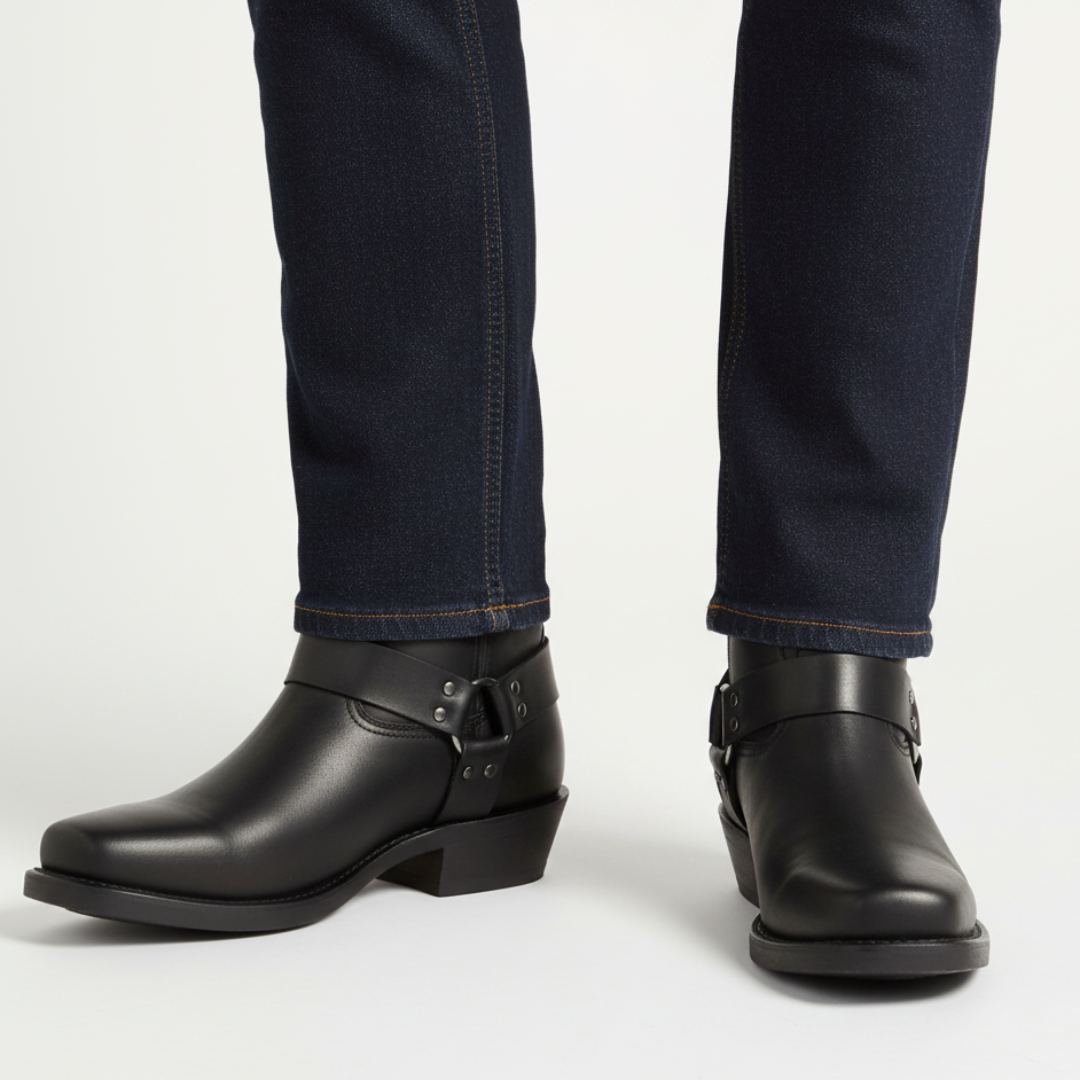 Boots Leather Cowboy – TrailForge Mid-Calf Slip-On Boots