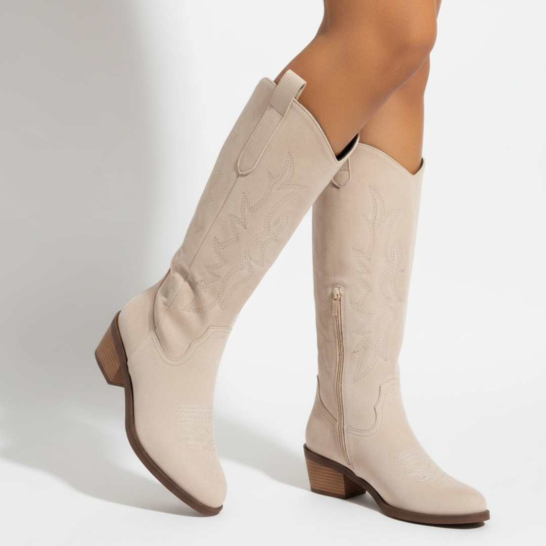 Boots Cowboy for Women – Sierra Embroidered Knee-High Boots