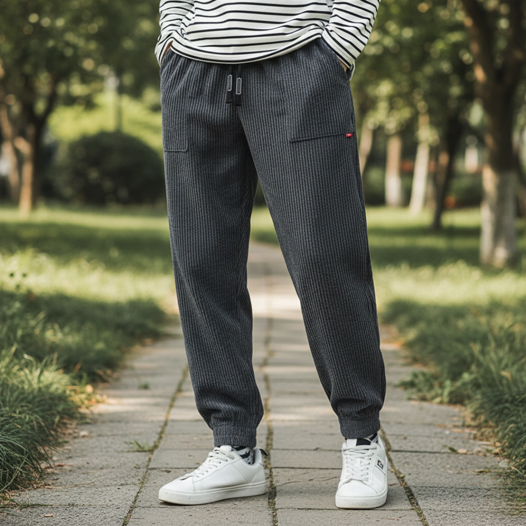 Fleece Joggers for Men – CorduEase Thermal Harem Trousers