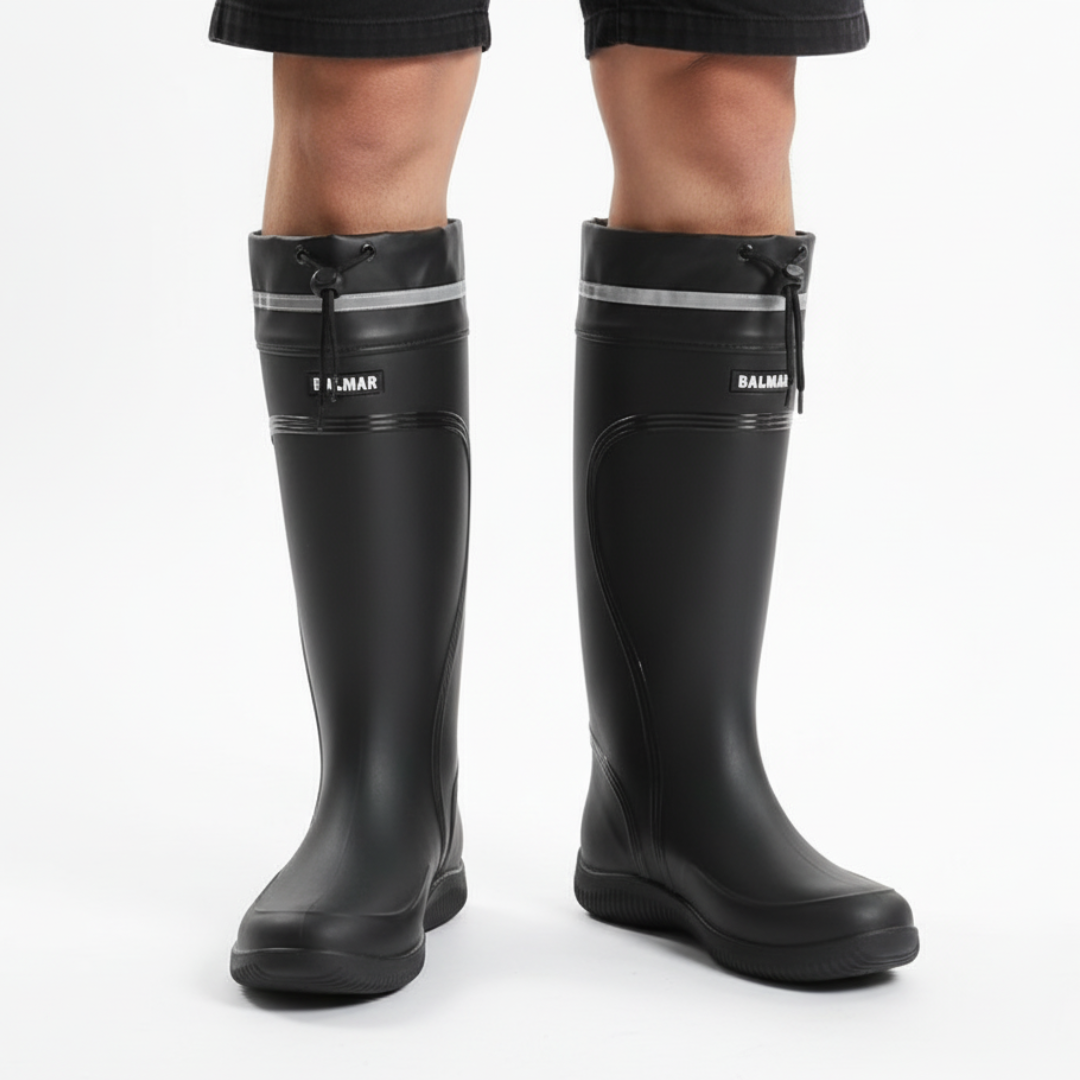 Rain Boots – StormStride Waterproof Mid-Calf Drawstring Boots