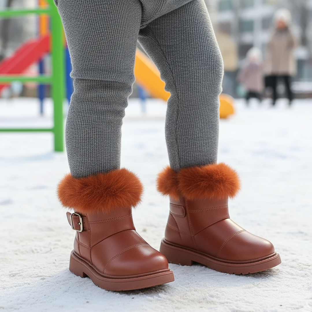 Baby Winter Shoes – SnuggleStep Children’s Short Plush Boots