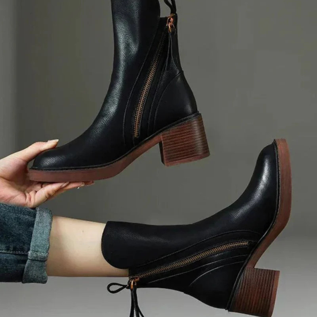 Ankle Boots with Block Heel – Alderlyn Boots