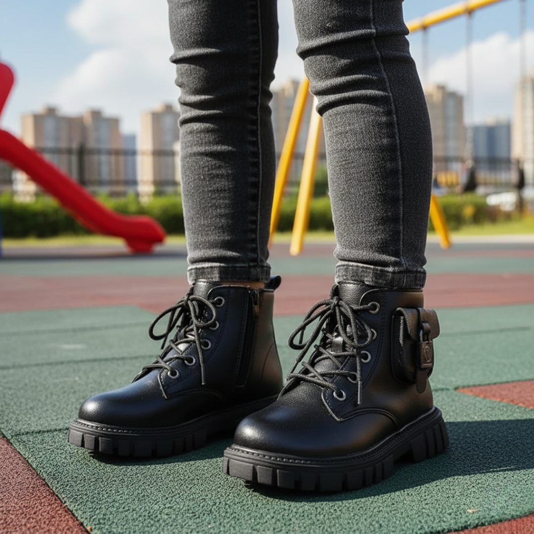 Children Waterproof Boots – BabyShield PU Ankle Boots for Girls