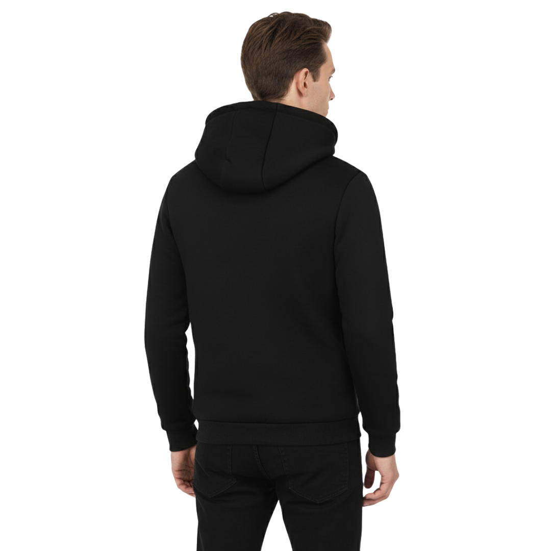 Men’s Sherpa-Lined Fleece Jacket – Thick Thermal Zip-Up Winter Hoodie