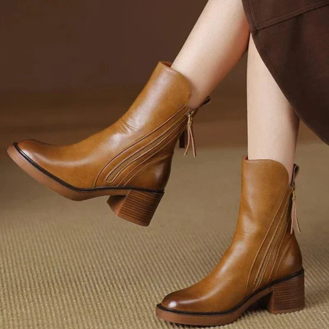 Ankle Boots with Block Heel – Alderlyn Boots