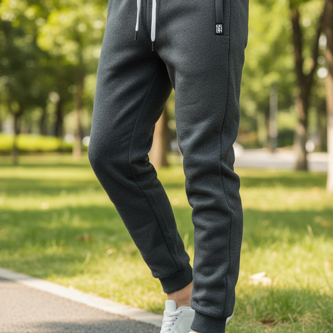 Fleece Joggers for Men – NordicTherm Plus-Size Winter Trousers