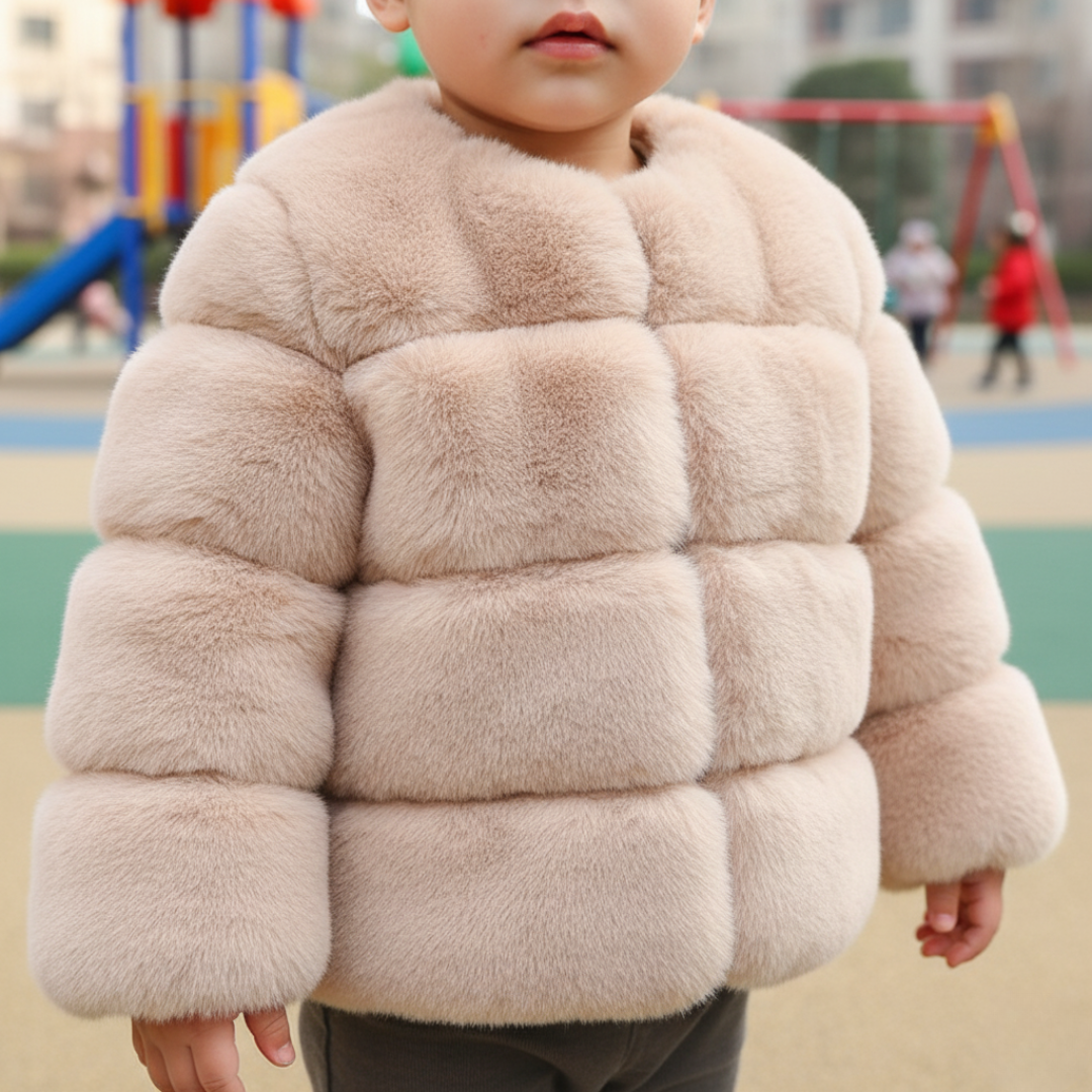 Baby Jacket – SnowBlush Faux Fur Children’s Winter Coat