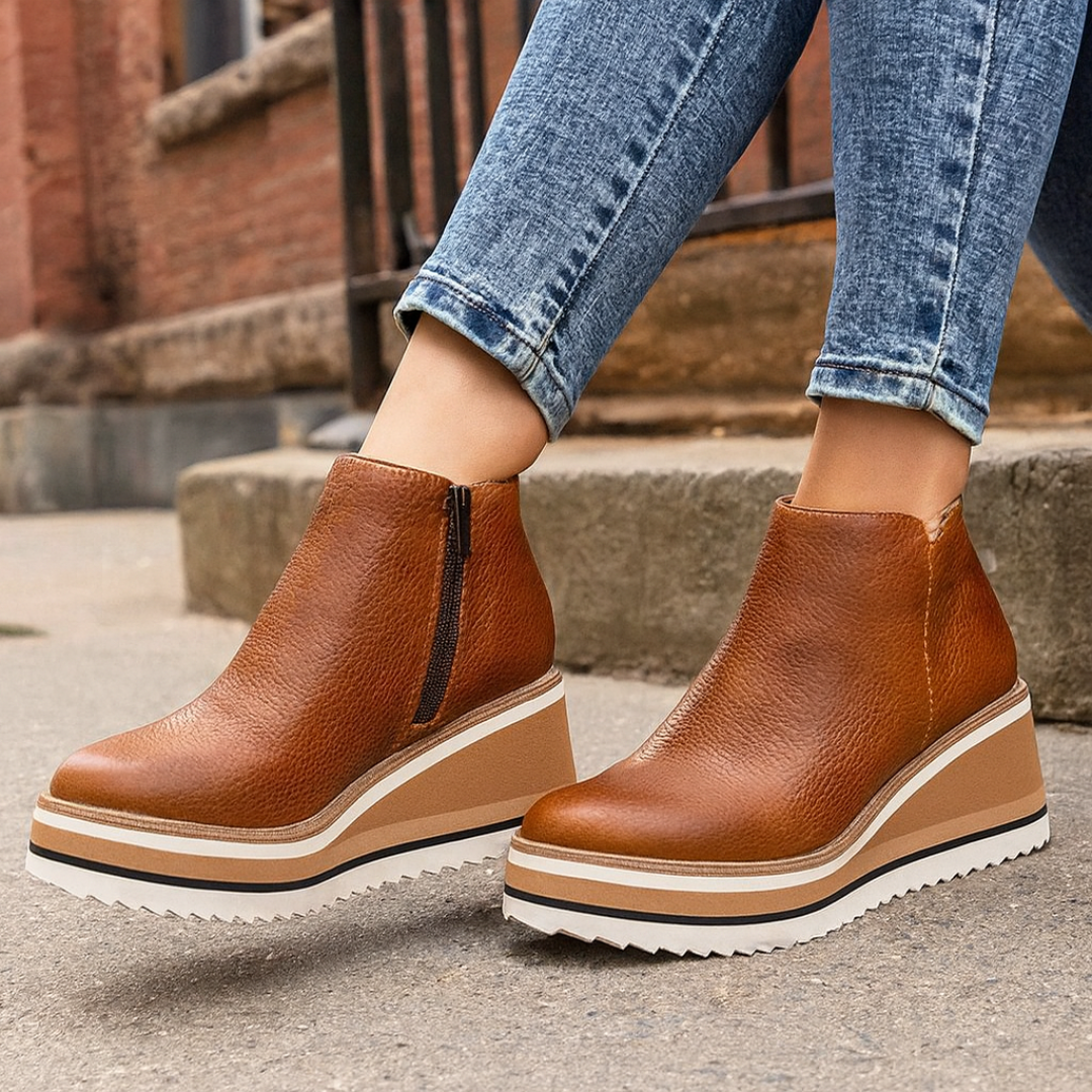 Waterproof Platform Ankle Boots – WeatherStep Chelsea