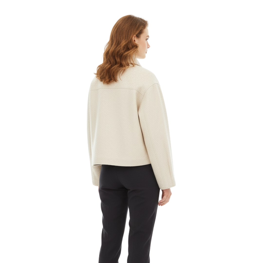 Women’s Zip-Up Fleece Jacket – Westmere SoftWool Pocket Coat