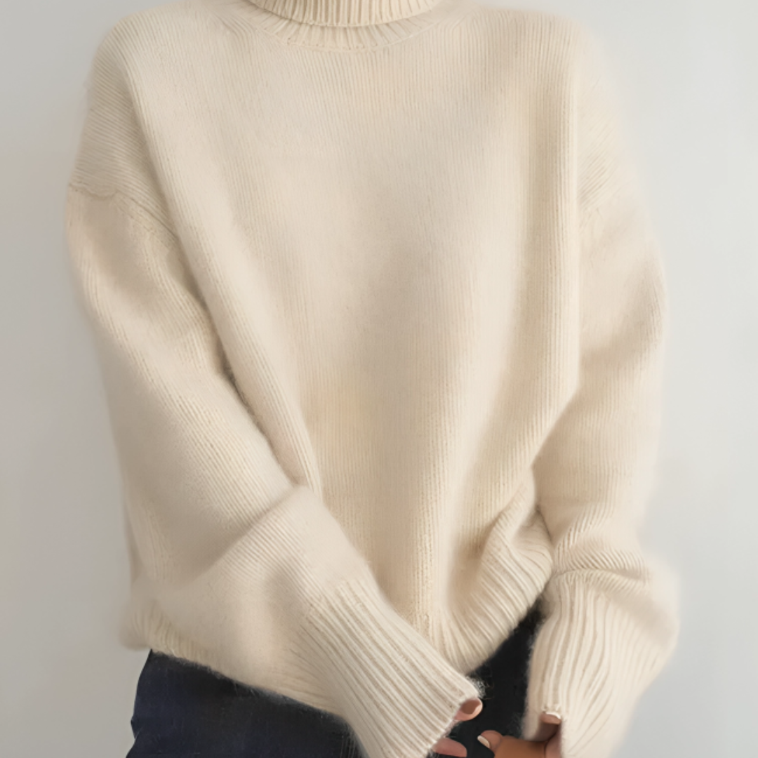Cashmere High-Neck Sweater – Isabella Vest