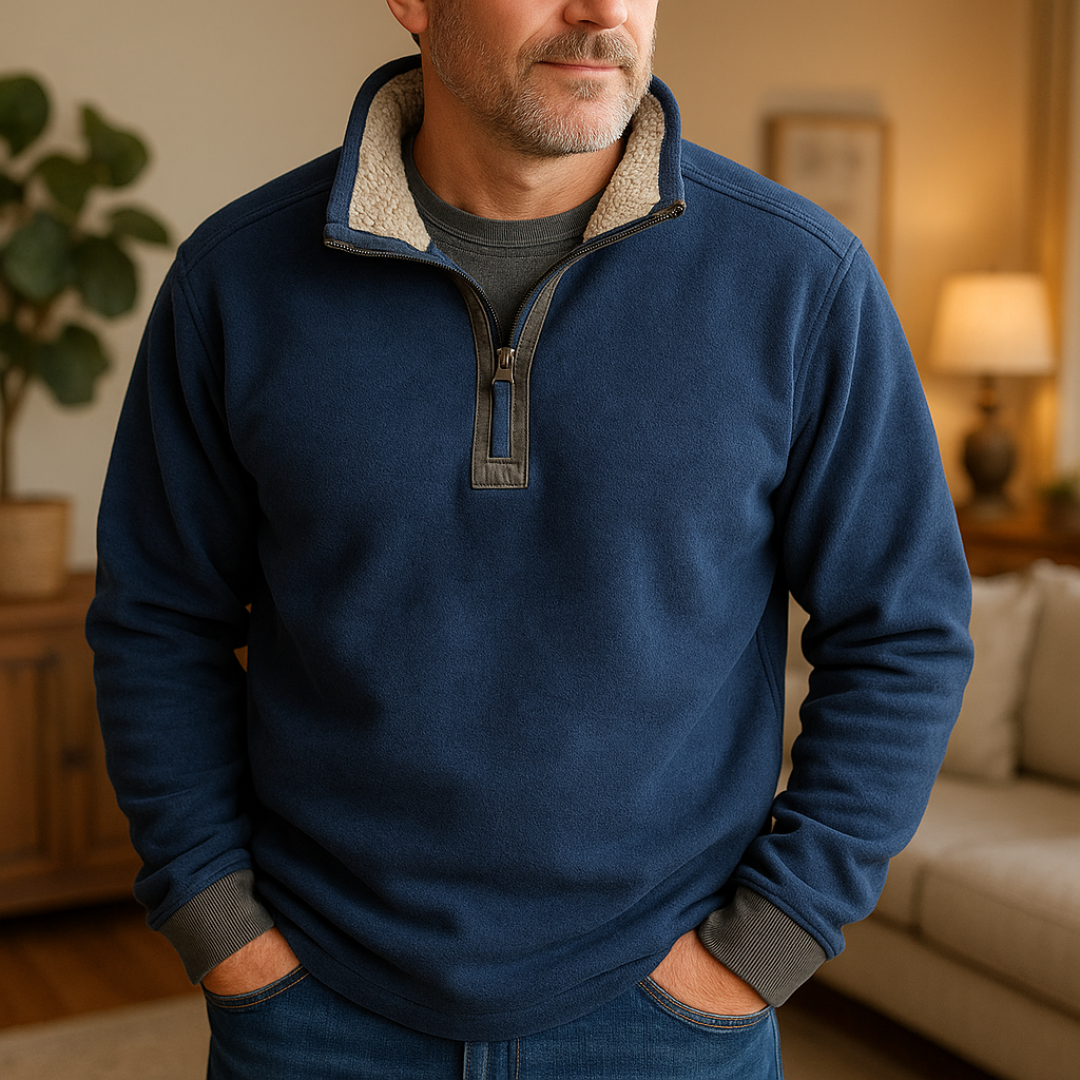 Classic Fleece Quarter-Zip Sweater – Rivington Vest
