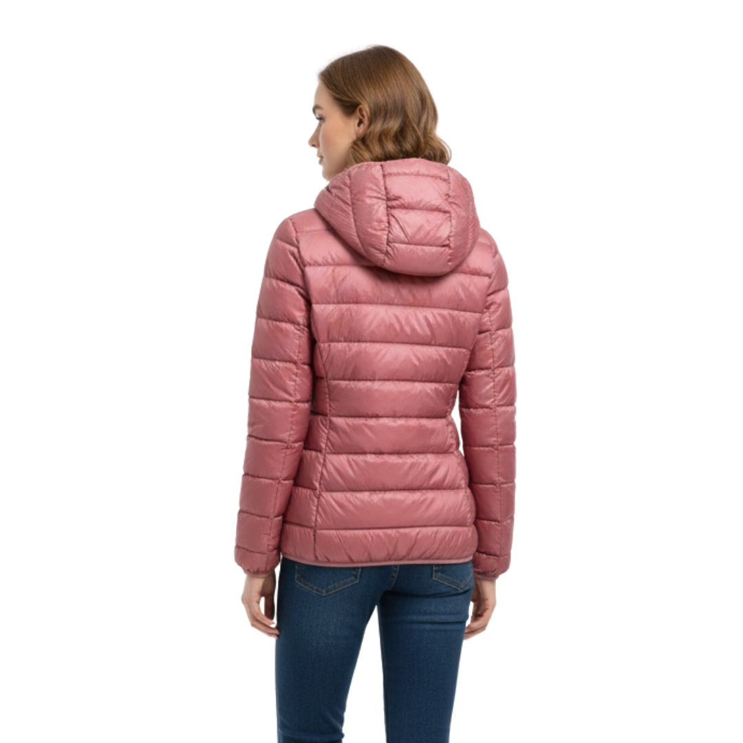 Waterproof Puffer Jacket with Hood – Windproof Winter Coat