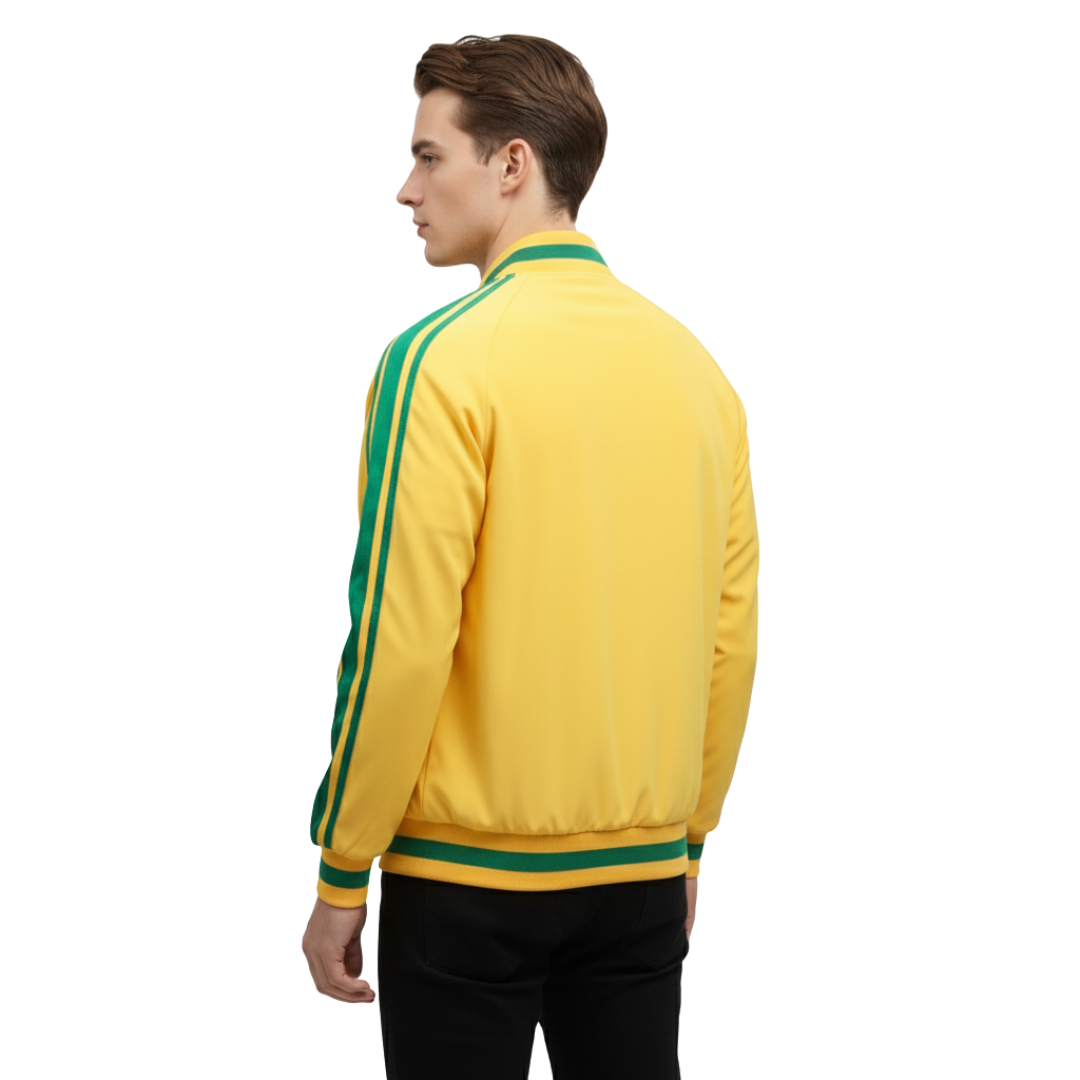 Men’s Retro Stripe Track Jacket – Classic Zip-Up Sportswear