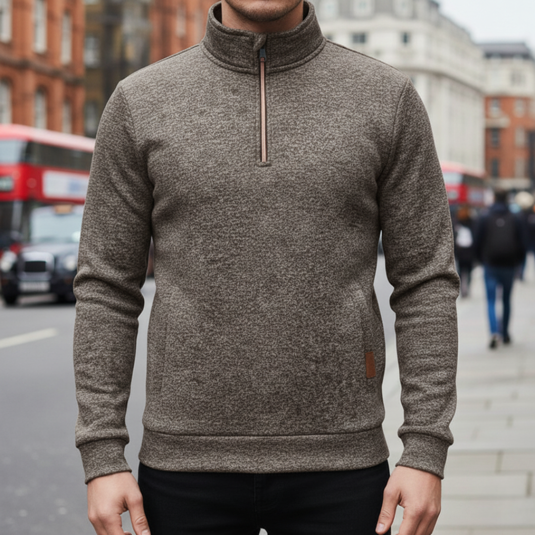 Half Zip Fleece for Men – NordicWool Pullover