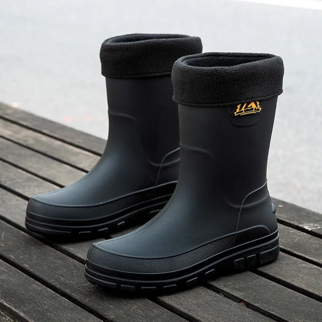 Rain Boots for Men – StormTread Mid-Calf Waterproof Boots