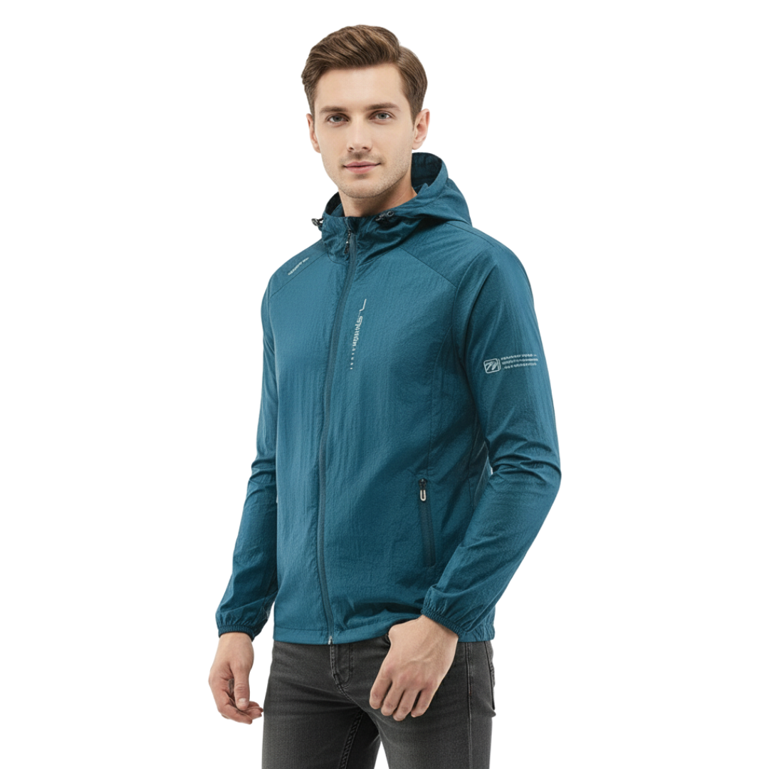 Men’s Lightweight Hooded Windbreaker – Outdoor Jacket