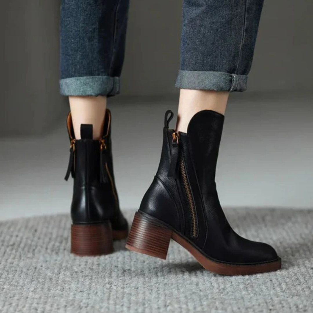 Ankle Boots with Block Heel – Alderlyn Boots