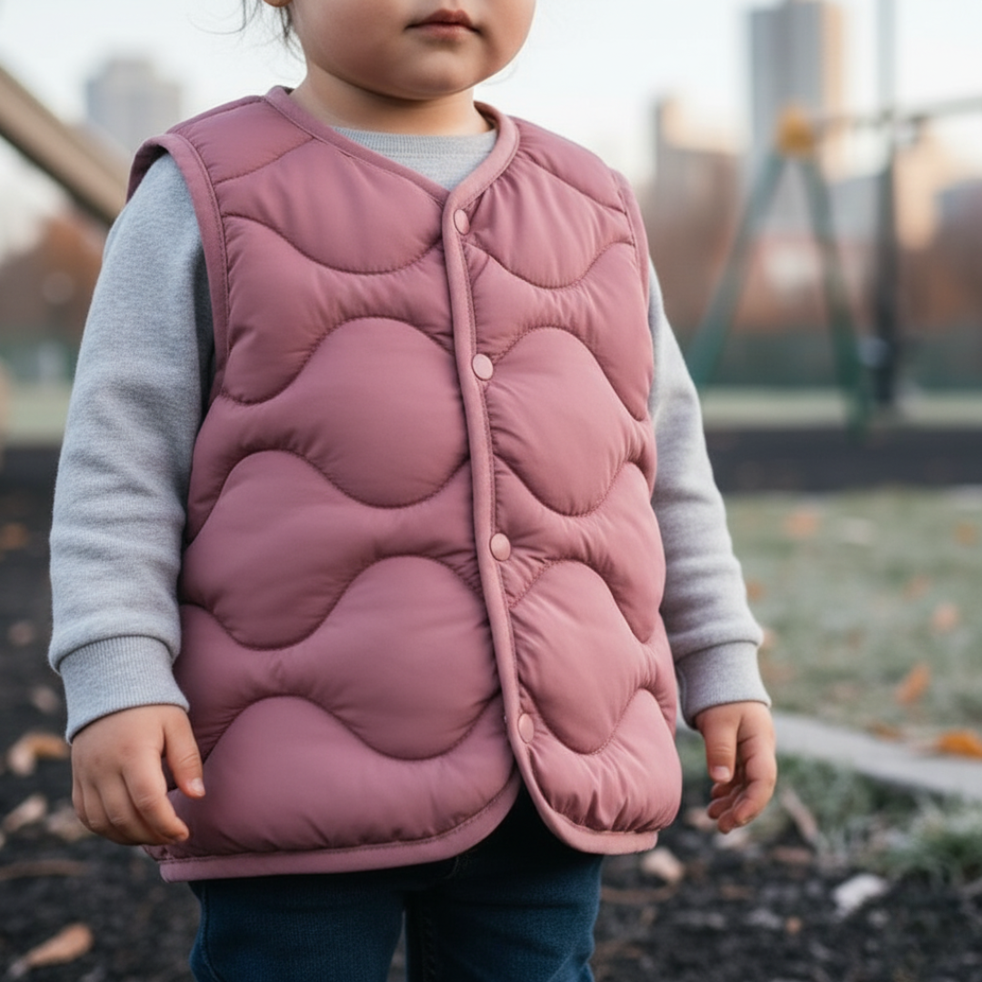 Children’s Winter Vest Jacket – PuffNest Cotton-Padded Gilet for Boys & Girls