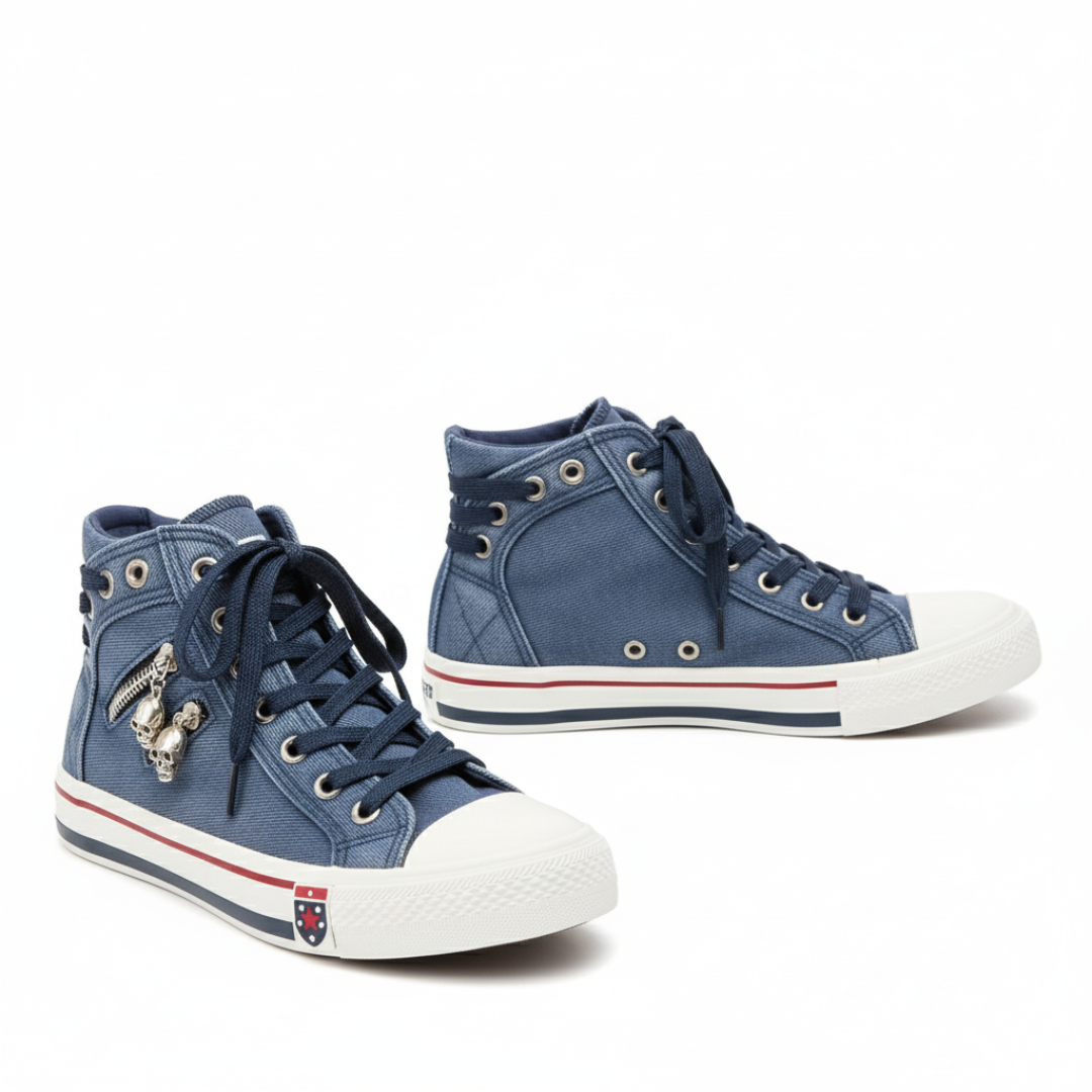 Nordspur | Denim Rebel High-Top Sneakers