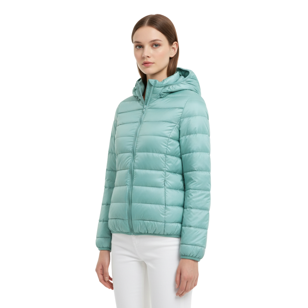 Waterproof Puffer Jacket with Hood – Windproof Winter Coat