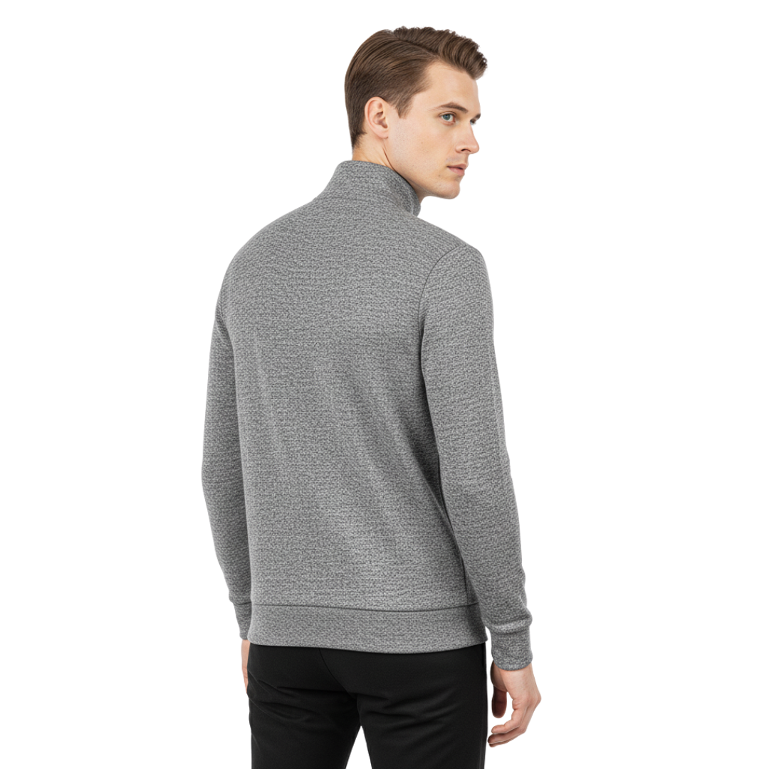 Men’s Half-Zip Wool-Blend Fleece Pullover