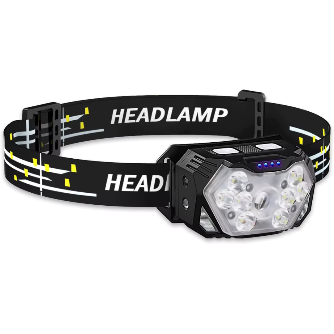 LED Headlamp 9-fold with Sensor & USB – ProBeam 6X