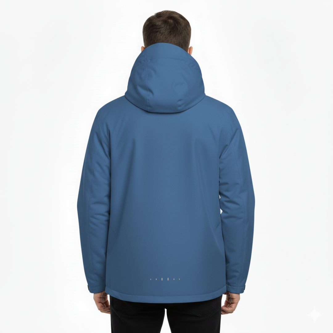 Men’s Hooded Waterproof Rain Shell Jacket – Casual Everyday Rain Jacket for Men