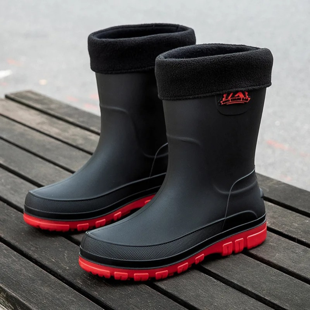 Rain Boots for Men – StormTread Mid-Calf Waterproof Boots