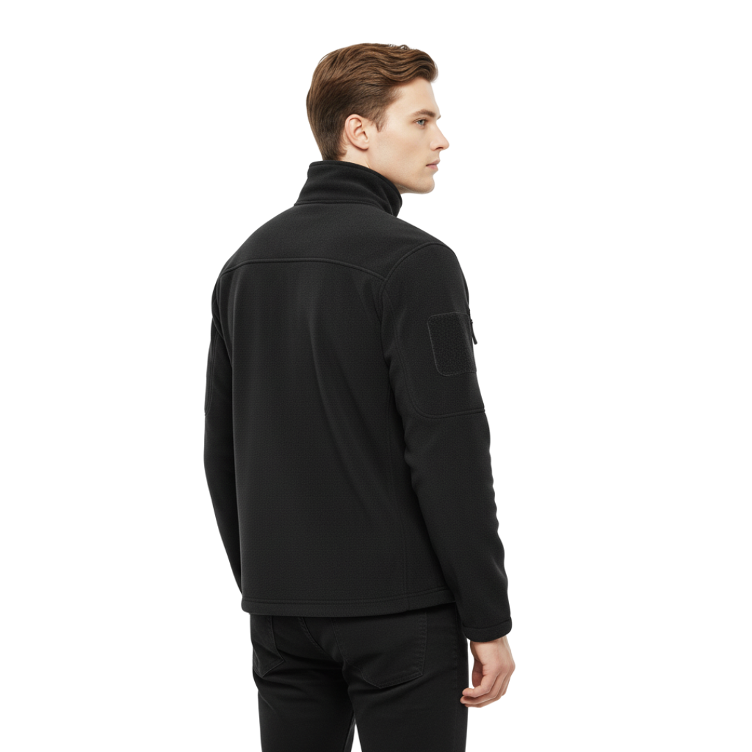 Men’s Thermal Fleece Jacket – Tactical Zip-Up Outdoor Jacket