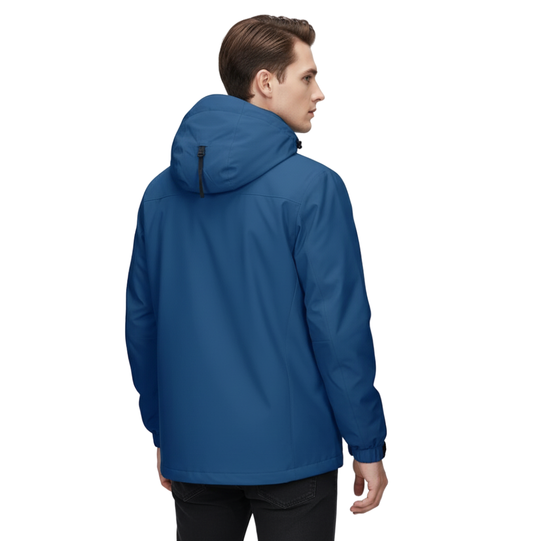 Men’s Waterproof Outdoor Jacket – Coat with Detachable Hood