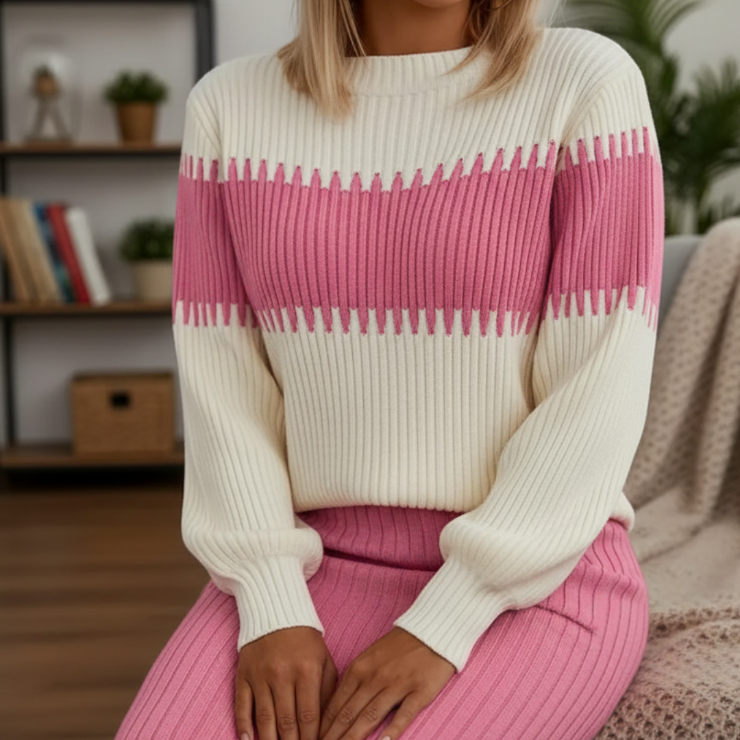 Women's Knitted Sweater Skirt Set – CurveKnit Vest Co-Ord